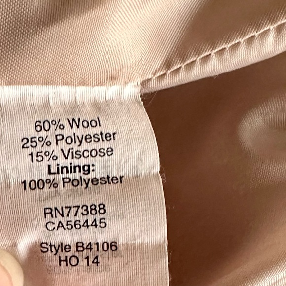 J. Crew Uptown Wool Coat Beige Size 4 GUC - Picture 5 of 5